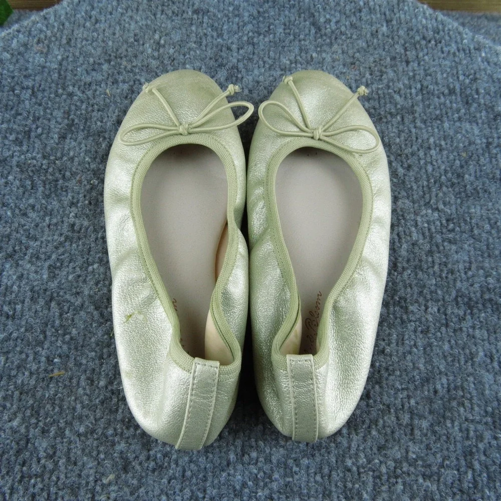 Ruby & Bloom Girls Ballet‎ Shoes Gold Synthetic Slip On Size T 12.5 Medium